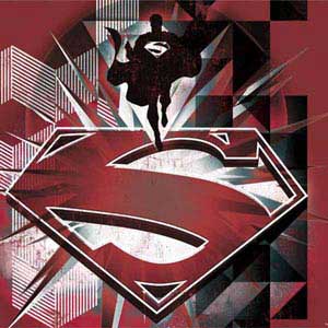 DC Comics Superman Red Pattern Surface Book 2 13.5in Skin